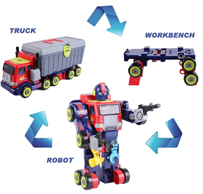  iPlay, iLearn Kids 3 in 1 Transformers Robot Toys.