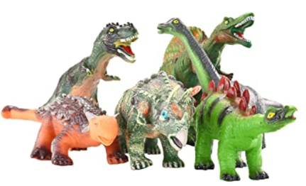JOYIN 6 Pack 12’’ to 14’’ Educational Realistic Dinosaur Figures 