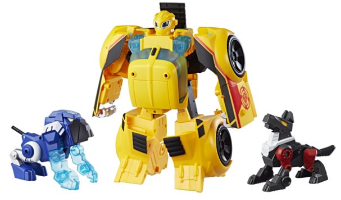 Playskool Heroes Transformers Rescue Bots Bumblebee Rescue Guard 10-Inch Converting Toy Robot Action Figure.