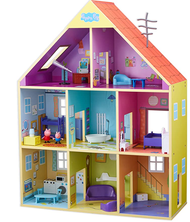 Peppa Pig CO07004 Wooden Playhouse, Multicolored