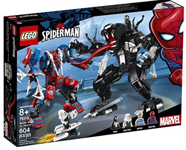 LEGO Super Heroes Marvel Spider Mech Vs. Venom 76115 Action Toy Building Kit 