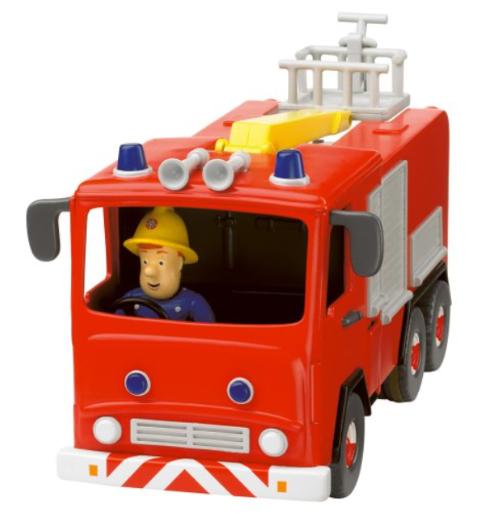 Born To Play Fireman Sam - Friction Fire Engine with Sam Figure