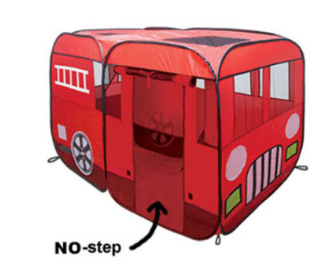 WOOHOO TOYS Big Fire Truck Tent