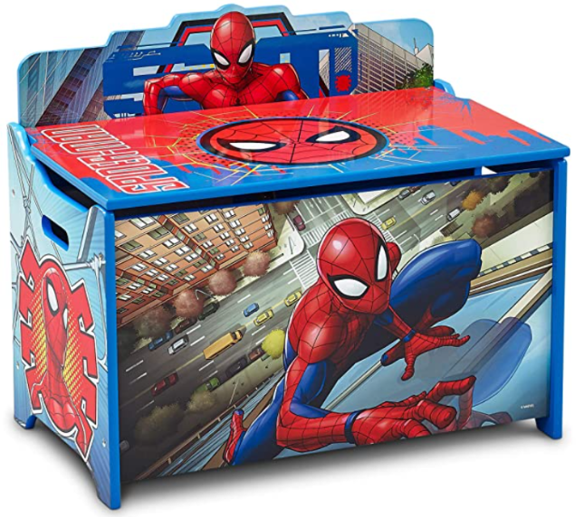 Delta Children Deluxe Toy Box, Spider-Man
