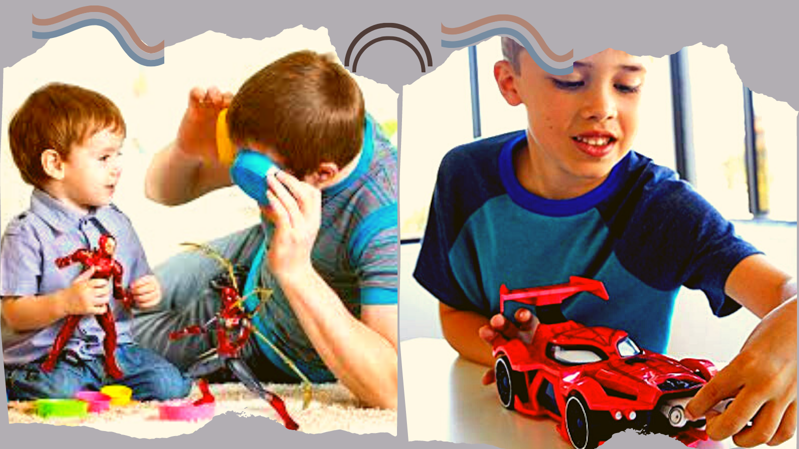Kids Playing with Best Spiderman Toys.