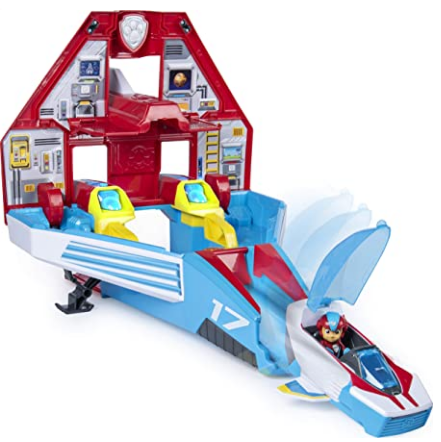 Paw Patrol, Super Paws, 2-in-1 Transforming Mighty Pups Jet Command Center