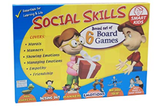 Didax 500063 Social Skills Group Activities, 6 Board Games 