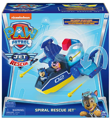 Paw Patrol, Jet to The Rescue Deluxe Transforming Spiral Rescue Jet