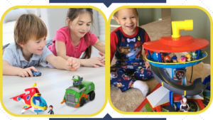 Kids playing with best Paw Patrol toys.